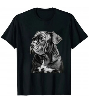 Ulloord Funny French Bulldog Frenchie Black and White T-Shirt