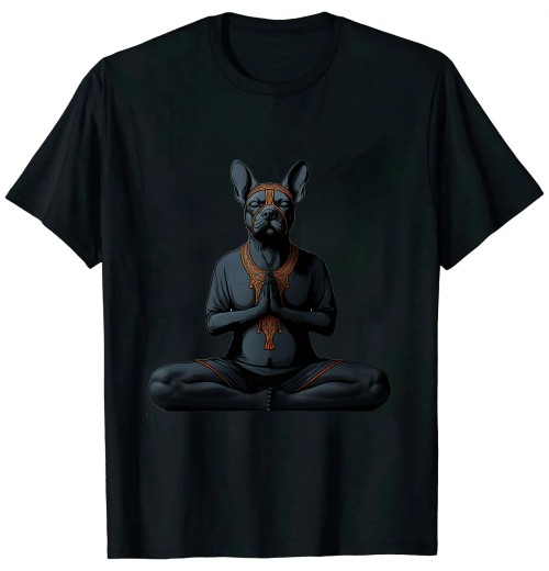 Ulloord Funny French Bulldog Frenchie Yoga T-Shirt