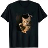 Ulloord Cute Cat Torn Cloth Funny For Cat Lover, Cat Mom, Cat Dad T-Shirt