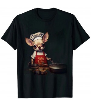 Ulloord Chihuahua Cooking Outfit - Cooking Chihuahua T-Shirt