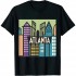 Ulloord City of Atlanta Nightlife Georgia Skyline Cityscape Love ATL T-Shirt