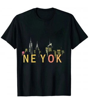 Ulloord New York City Skyline NY Statue Of Liberty NYC Souvenir Gift T-Shirt