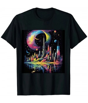 Ulloord Chicago City Downtown Skyline T-Shirt