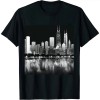 Ulloord Chicago City Skyline Lights at Night T-Shirt