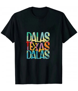 Ulloord Dallas City Skyline Silhouette State Pride Gift Dallas Texas T-Shirt