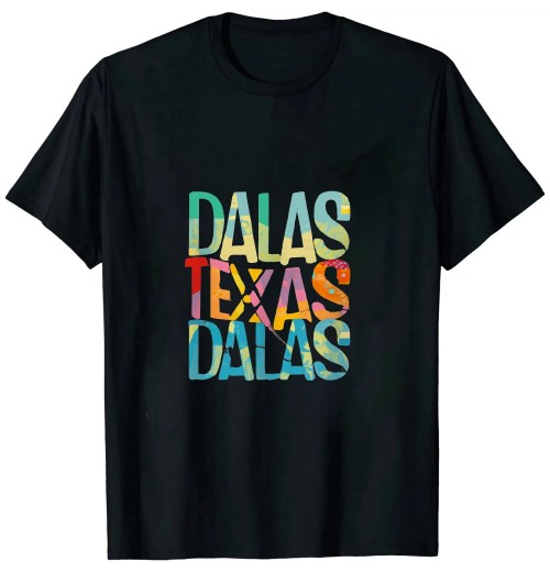 Ulloord Dallas City Skyline Silhouette State Pride Gift Dallas Texas T-Shirt