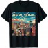 Ulloord New York , New York Skyline T-Shirt