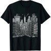 Ulloord New York City Skyline NY Vintage New York City NYC T-Shirt