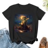 Shangniulu Womens Fall Tops Frog Vintage Aesthetic Tshirt Cottagecore Girls Graphic Tee Halloween Shirts