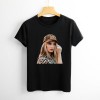 Shangniulu Classic round neck women's T-shirt, leopard print girl print summer personalized fashion T-shirt soft fabric, good elasticity, lightweight and breathable