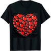 Red Hearts Cute Love Valentines Day Women Men Kids Gifts T-Shirt