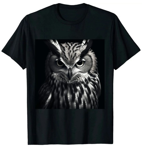 Bird Art Animal Owl T-Shirt