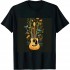 Shangniulu Flowers Birds Tree Nature Guitar T-Shirt