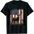 Shangniulu Classic Printed Round Neck T-shirt (National Flag)