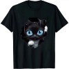 Shangniulu A curious and cute kitten, black cat T-Shirt