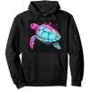 Watercolor Sea Turtle Art Pullover Hoodie