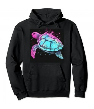 Watercolor Sea Turtle Art Pullover Hoodie