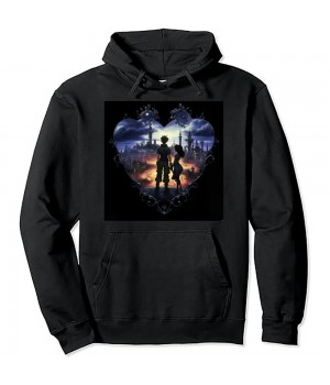 Shangniulu  Kingdom Hearts Group Shot Logo Pullover Hoodie