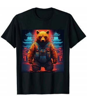 Shangniulu Bear Artwork - Zoo Art Animal Bear T-Shirt