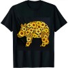 Shangniulu Sunflower Hippotology Hippo Lover T-Shirt