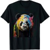 Shangniulu Large Panda Colourful Animal Panda Bear Zoo Art Panda T-Shirt