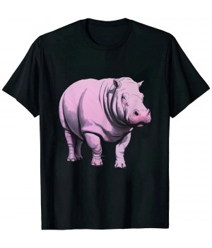 Shangniulu Hippo Animal Men's Hippo Women's Animals T-Shirt