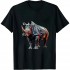 Shangniulu Rhino Art Polygon Animal Rhino T-Shirt