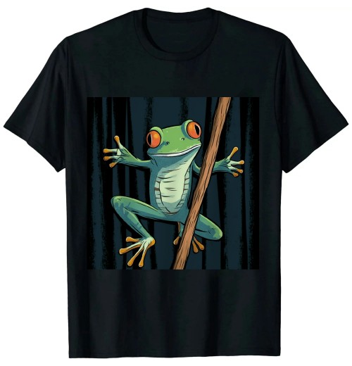 Shangniulu Frog animal motif animal print frog T-Shirt