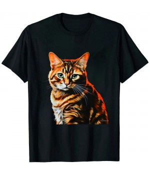 Shangniulu Cat Art - Pet Cat Motif Animal Cat T-Shirt