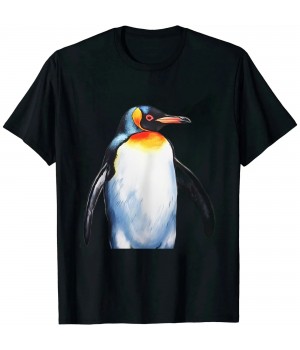 Shangniulu Penguin Animal Print Zoo Art Penguin T-Shirt