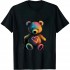 Shangniulu Bear Slogan Graphic Round Neck T Shirt Short Sleeve Summer Tee Tops