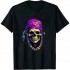 Shangniulu Skull & Chain Fusion: Funky Edgy Graphic Design T-Shirt