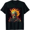 Shangniulu Funky and Fabulous: Quirky Skull Graphic Design T-Shirt