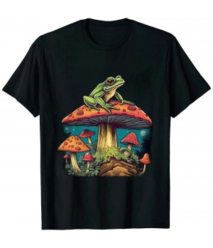 Frog Mushroom Animal Motif Woman Man Mushrooms Animal T-Shirt