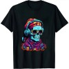 Shangniulu Unapologetic Creativity: Edgy Skull Graphic Design T-Shirt